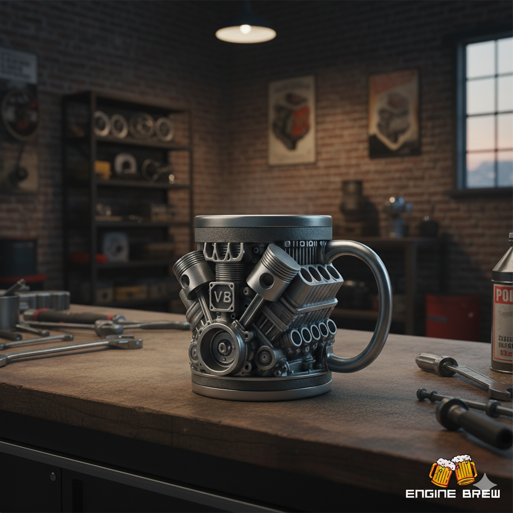 Engine Brew - V8 Engine Mug