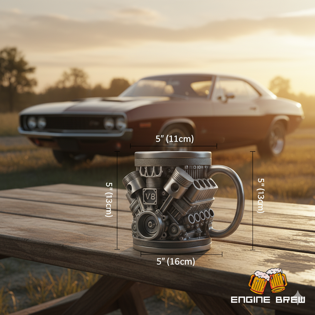 Engine Brew - V8 Engine Mug